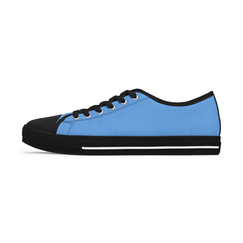 Light Blue Stylish Women's Low Top Sneakers - Casual, Comfortable, Everyday Wear, Perfect for Summer, Striped Sneakers, Trendy Footwear