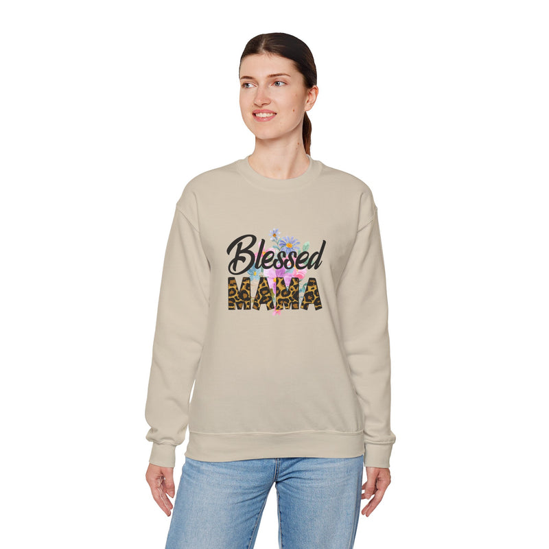 Blessed Mama Unisex Heavy Blend Crewneck Sweatshirt