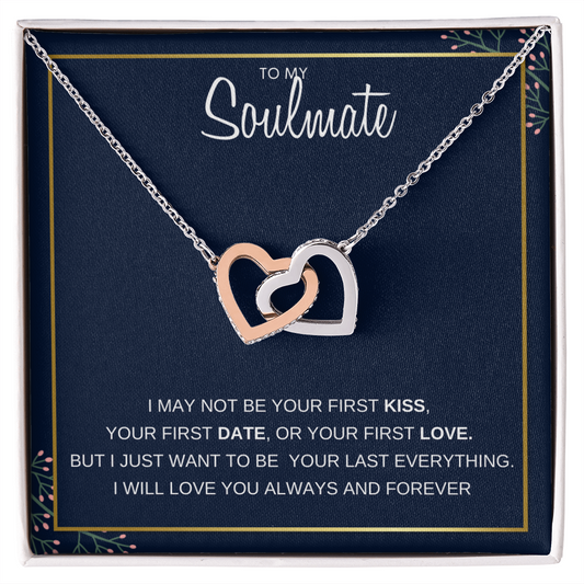 To My Soulmate | Interlocking Hearts necklace