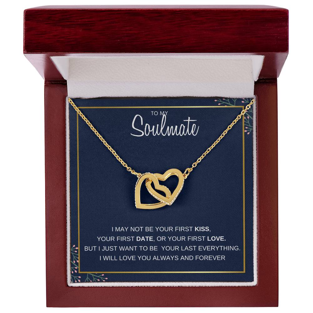 To My Soulmate | Interlocking Hearts necklace