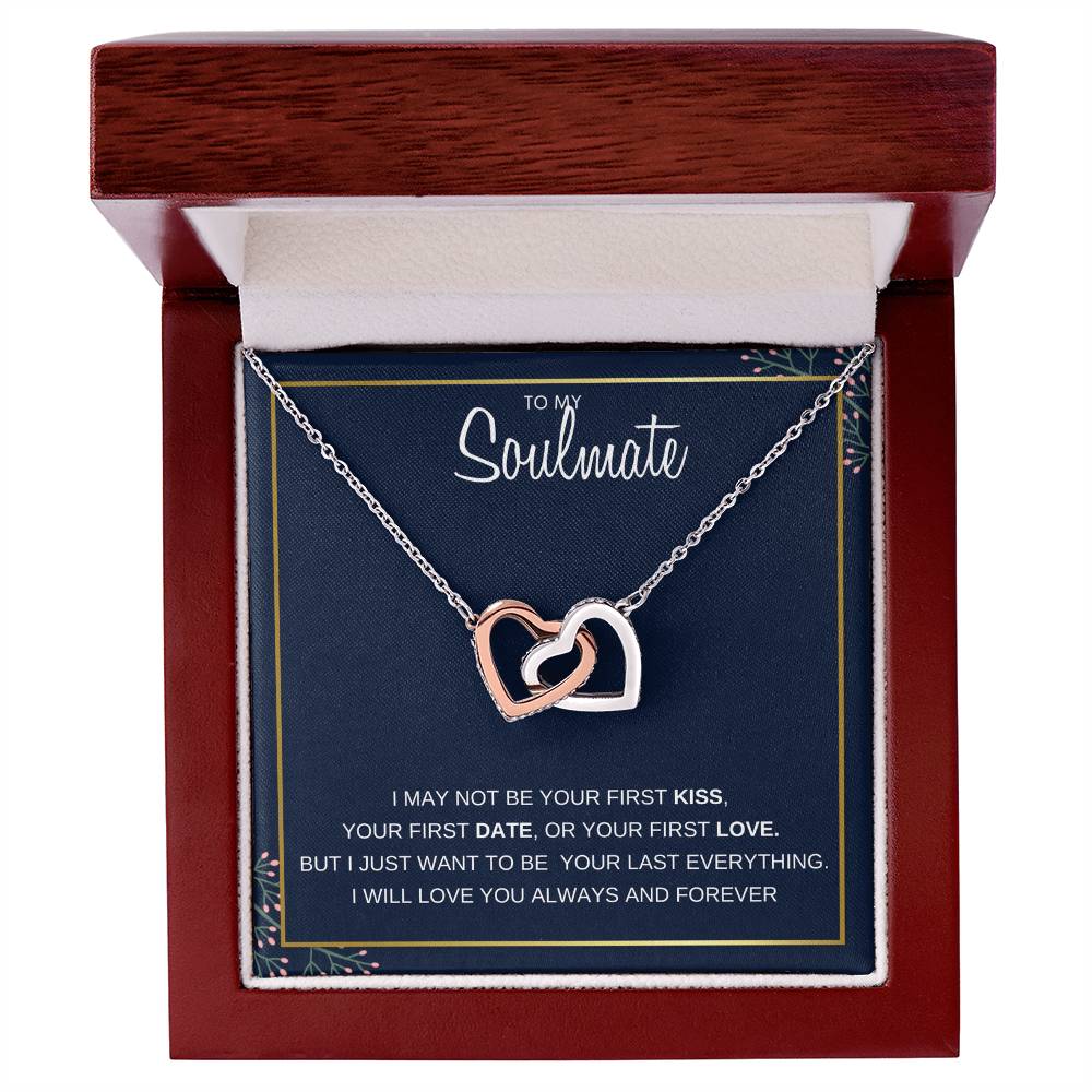 To My Soulmate | Interlocking Hearts necklace