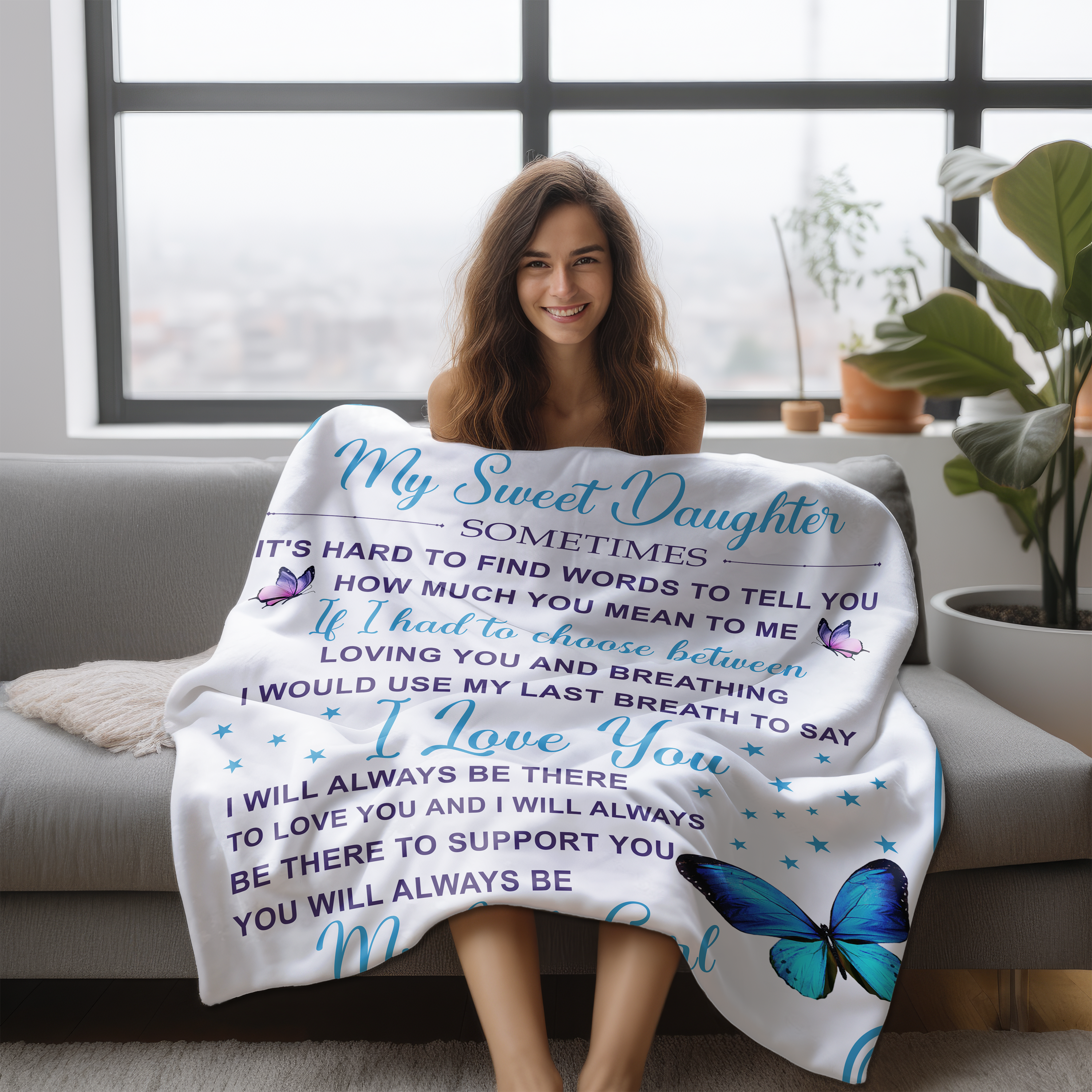 My Daughter Fleece Blanket